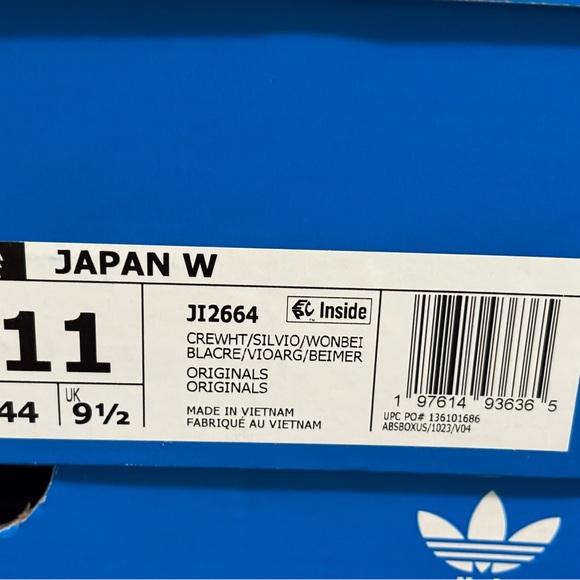 Adidas Japan Cream Silver Violet Womens New Sneakers NIB Retro Shoes - Picture 16 of 16